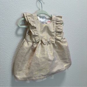 4/$20 Cat & Jack Gold Dress 3-6M